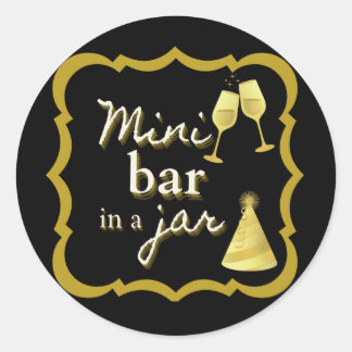 Mini Bar in a Jar Sticker