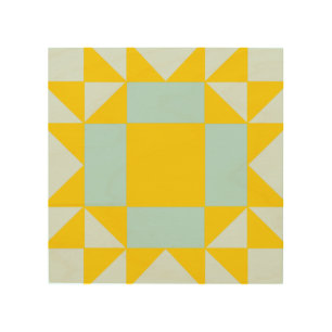 Mini Barn Quilt Arizona Star Wood Wall Art