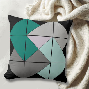 Mini Barn Quilt Card Trick Throw Pillow
