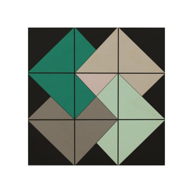 Mini Barn Quilt Card Trick Wood Wall Art (Front)