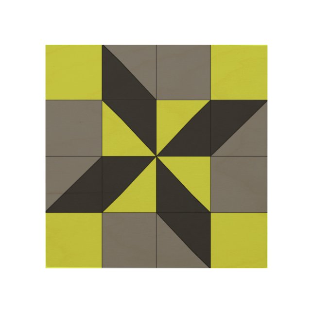 Mini Barn Quilt Clay's Choice Wood Wall Art (Front)