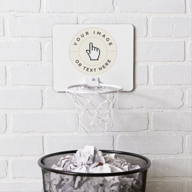 Mini Basketball Hoop - Custom (add image/text) (In Situ)