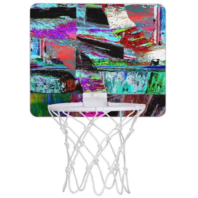 Mini Basketball Hoop – Neon Pulse (Front)