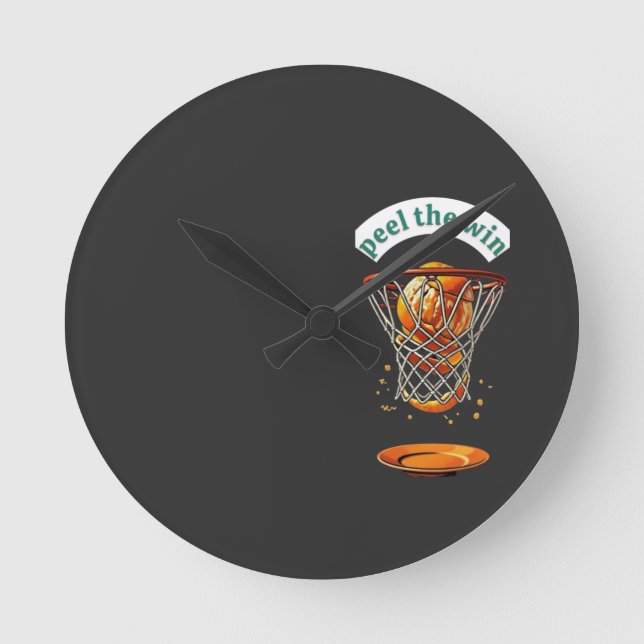 Mini Basketball Hoop Round Clock (Front)