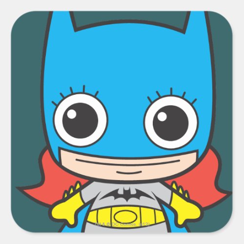 Mini Batgirl Square Sticker
