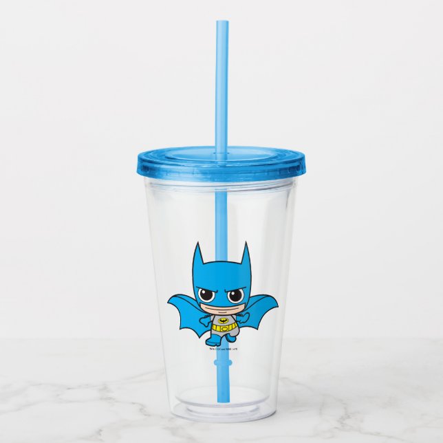 Mini Batman Running Acrylic Tumbler (Front)
