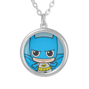 Mini Batman Running Silver Plated Necklace