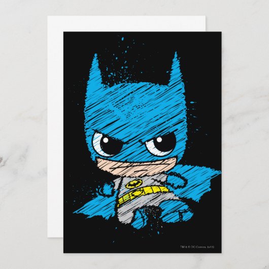 Mini Batman Sketch (Front/Back)