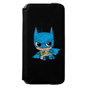 Mini Batman Sketch iPhone 6/6s Wallet Case