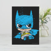 Mini Batman Sketch Invitation (Standing Front)