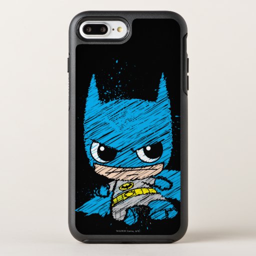 Mini Batman Sketch OtterBox Symmetry iPhone 8 Plus/7 Plus Case
