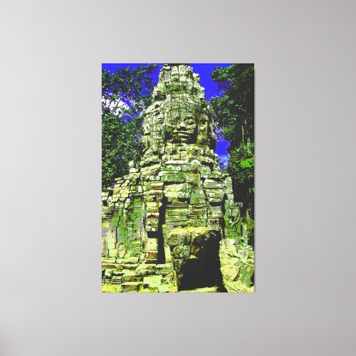 Mini Bayon Redux  Siem Reap Cambodia Canvas Print