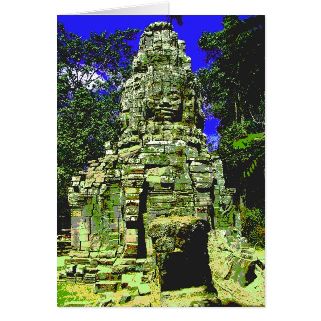 Mini Bayon [Redux] ... Siem Reap, Cambodia Card (Front)