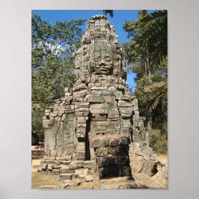 Mini Bayon ... Ta Prohm, Angkor Wat, Cambodia Poster (Front)
