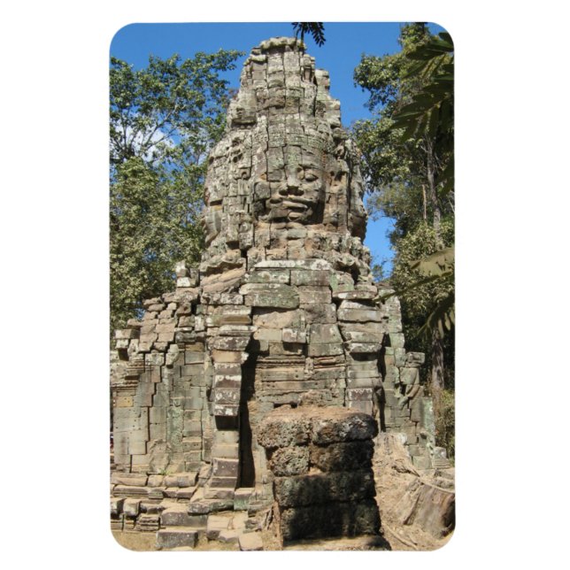 Mini Bayon ... Ta Prohm, Siem Reap, Cambodia Magnet (Vertical)