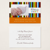 Mini Birth Announcement Cards (Front & Back)