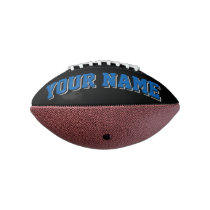Mini BLACK BLUE SILVER GRAY Personalized Football Mini BLACK BLUE SILVER GRAY Personalized Football