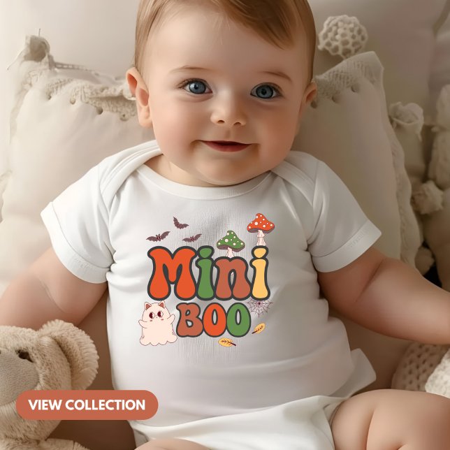 Mini Boo Halloween Mommy and Me Matching Baby Bodysuit (Creator Uploaded)