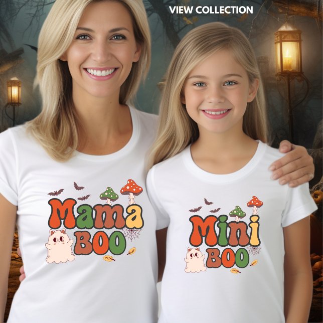 Mini Boo Halloween Mommy and Me Matching T-shirt (Creator Uploaded)