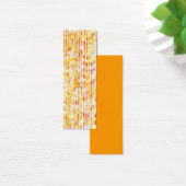 Mini Bookmark cards, yellow and orange pattern (Desk)