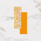 Mini Bookmark cards, yellow and orange pattern (Office)