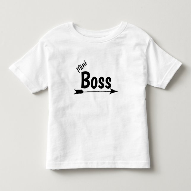 Mini Boss Toddler T-shirt (Front)