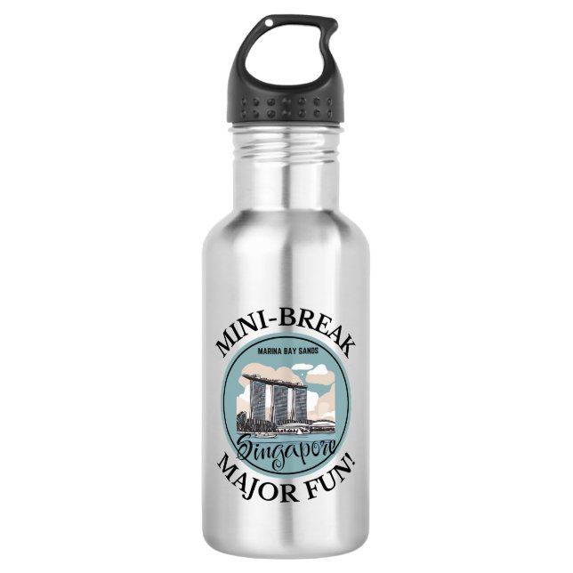 Mini-Break Major Fun! Stainless Steel Water Bottle (Front)