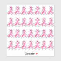 Mini Breast Cancer Awareness Pink Ribbon X 28