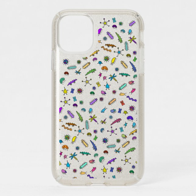 Mini Bugs and Mini Beasts Speck iPhone 11 Case (Front)
