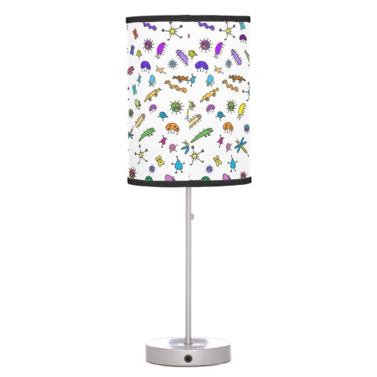 Mini Bugs and Mini Beasts Table Lamp (Back)