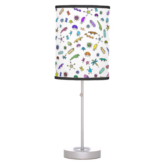 Mini Bugs and Mini Beasts Table Lamp (Front)