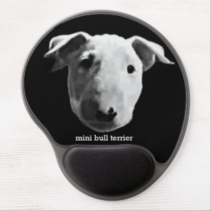 mini bull terrier gel mouse pad