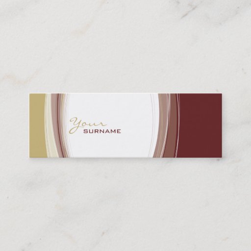 Customizable MINI BUSINESS CARD :: curves 10