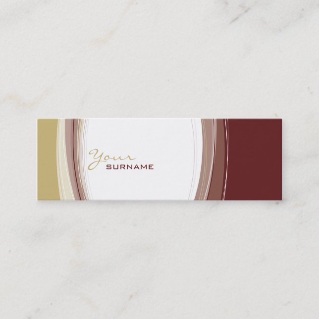 MINI BUSINESS CARD :: curves 10 (Front)