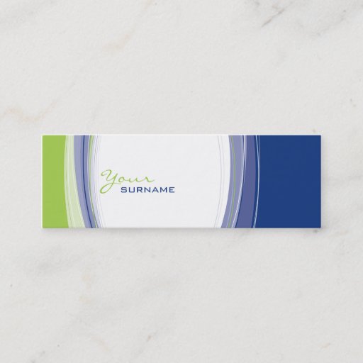 Customizable MINI BUSINESS CARD :: curves 6