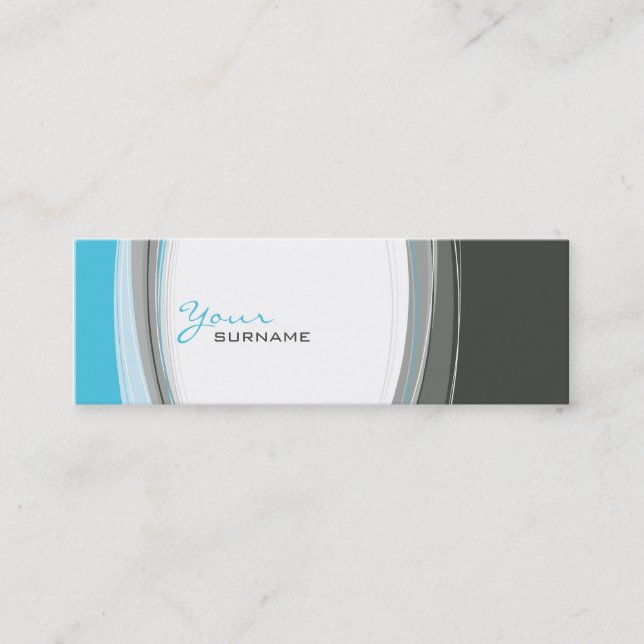 MINI BUSINESS CARD :: curves 9 (Front)