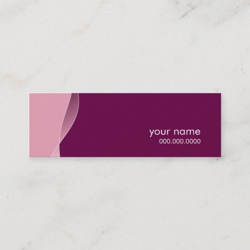 Customizable MINI BUSINESS CARD :: swishes 6