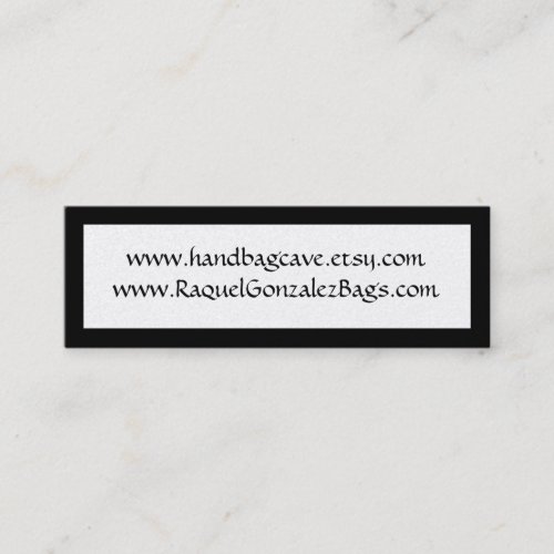 Mini Business Card Tags