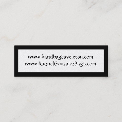 Customizable Mini Business Card Tags