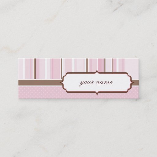 Customizable MINI BUSINESS CARD :: vintage 4