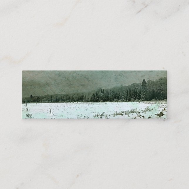 Mini Business Card - Winter Landscape - (Front)