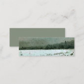 Mini Business Card - Winter Landscape - (Front/Back)