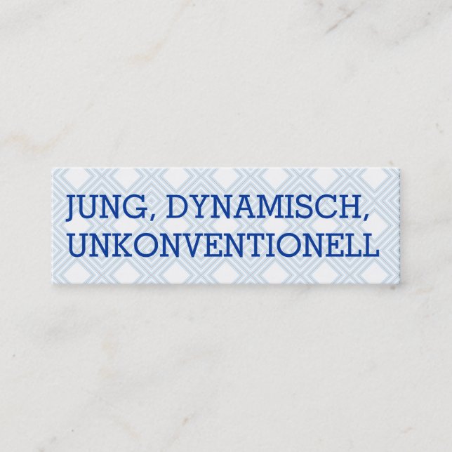 Mini Business Cards (Front)