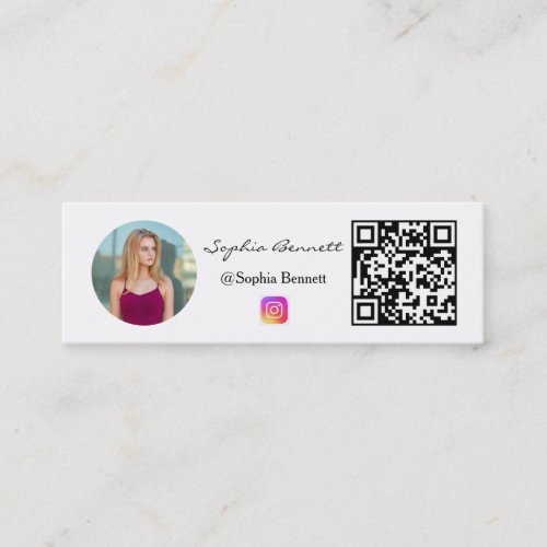 Mini Business Cards Instagram Photo QR Followers