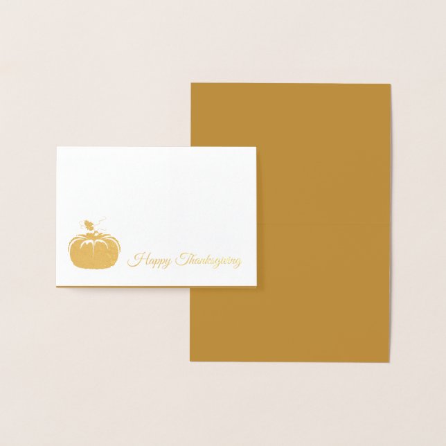 Mini Card-Gold Foil-Thanksgiving Foil Card (Display)