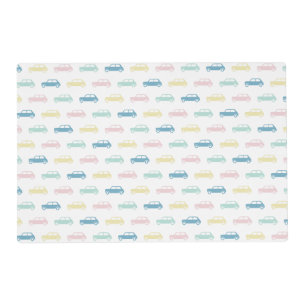 Mini Cars on the Go - Pastel - Placemat