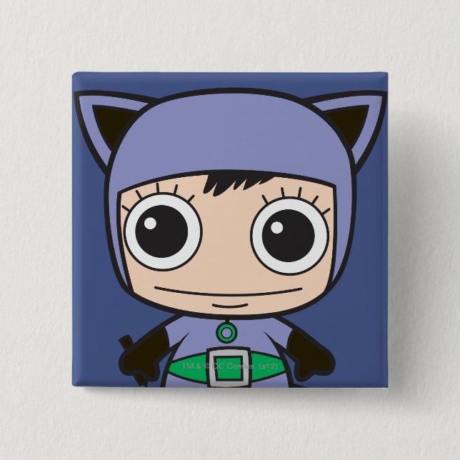 Mini Cat Woman Button (Front)