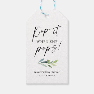 Mini Champagne Bottle Gift Tag