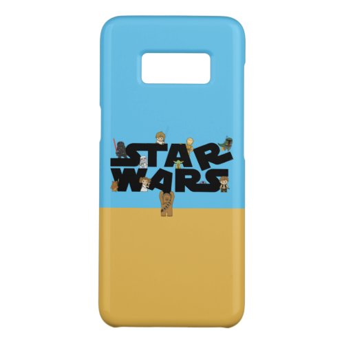 Mini Characters Climbing Star Wars Logo Case_Mate Samsung Galaxy S8 Case