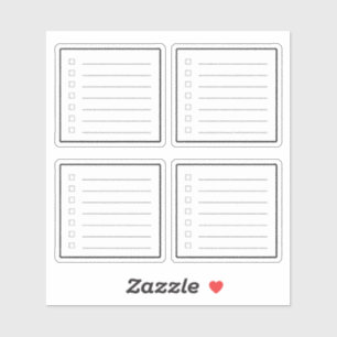 Mini Checklist Planner Sticker